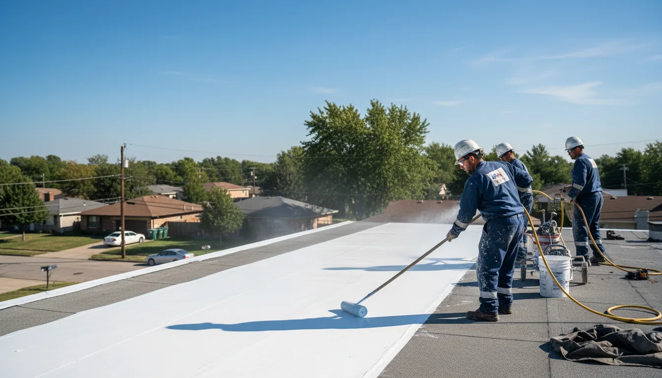Commercial roof coating in Marengo, WI near me